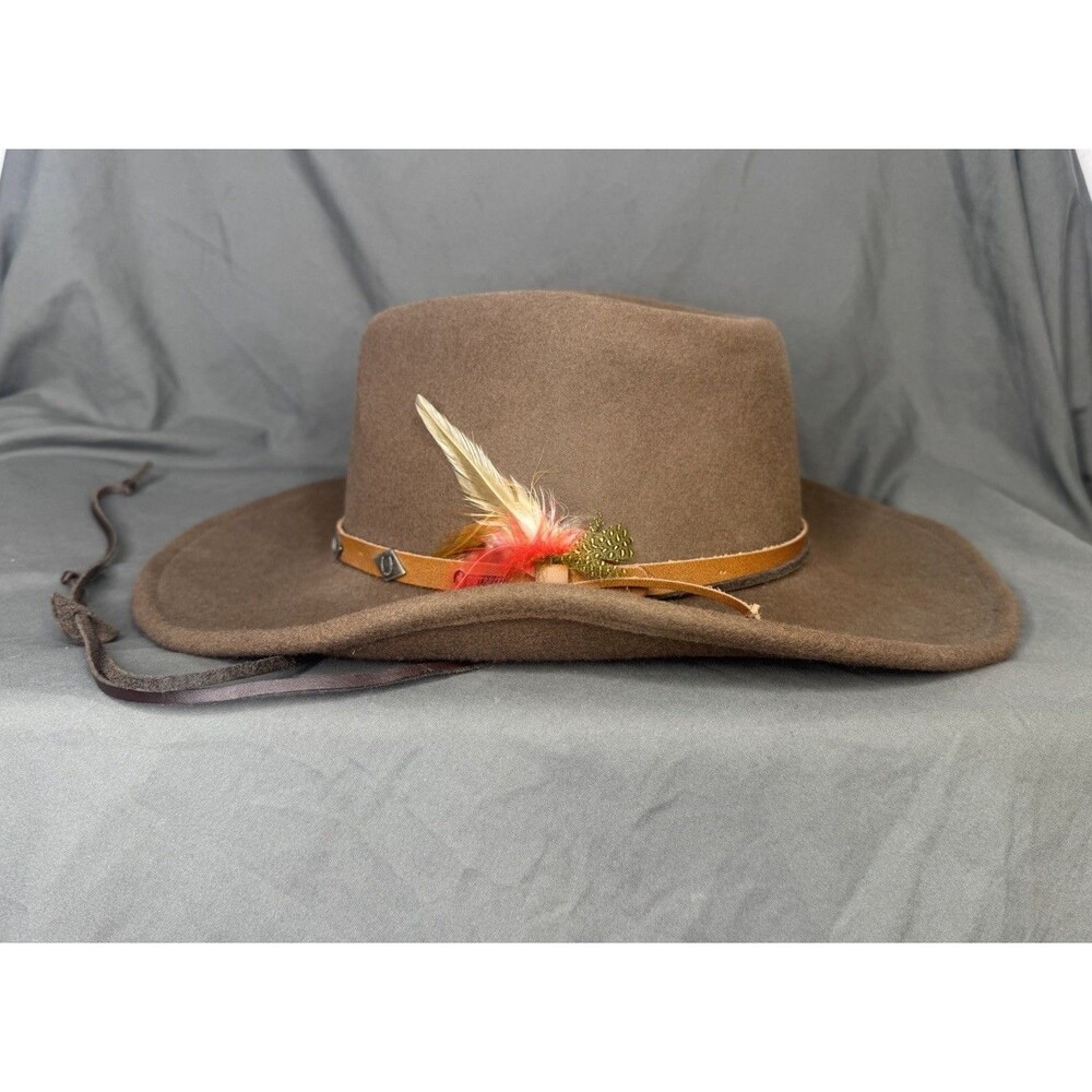 Outback Trading Co Mens Size Medium 1338 Wide Open Spaces Wool Tassy Crusher Hat